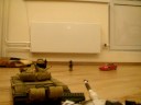 T-72 Leopard 2 II tanks shooting. T-72 Leopard 2 II tanks shooting.