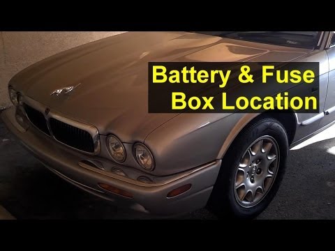 Jaguar battery and fuse box location, battery removal, and battery boosting – Auto Repair Series