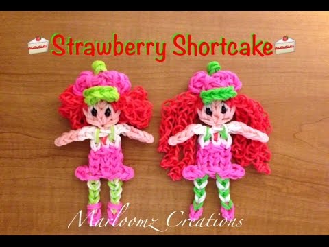 updated - Rainbow Loom Strawberry Shortcake - Updated Marloomz Creations Can be made on a Rainbow Loom, Crazy loom, Twist n loop and Wonder loom. Please Subscribe To My Channel▻ https://www.youtube.com/u...