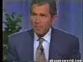 George Bush showing the middle finger