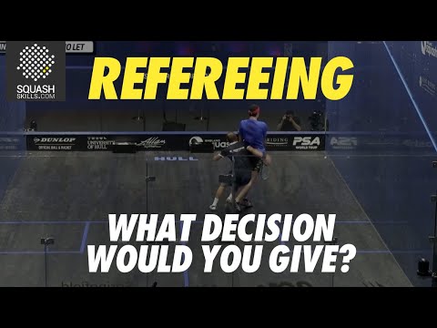 Squash Refereeing: Marche v Elias - No Let