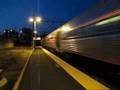 100mph  Amtrak train at Canton station flying by!