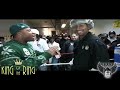 this was a war of words. starbuxx making his third appearance in king of the ring against the new gunner ak from the bronx. let's see who comes out king!