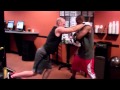 TRX Single Leg Knee Slam - With one foot int he TRX, drop to the push-up position and jump back up, exploding your knee upwards into the pad. Repeat for 8 reps on each leg.