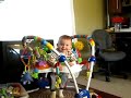Baby won't let sleep stop him from having fun