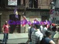 Varias consignas del tramo castellanista de la manifestación 