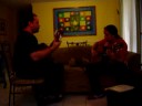 Ensayo para concierto en el Museo de Arte en San Juan.  2005.  Practicando la intro y llega una llamada...