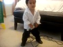 JT dancing Blue Suede Shoes