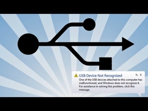 how to usb device not recognized xp