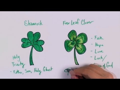 video-linktoworks-How to Draw a Shamrock - How to Draw a Four-leaf...