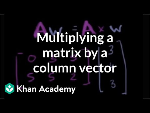 how to multiply matrix with vector