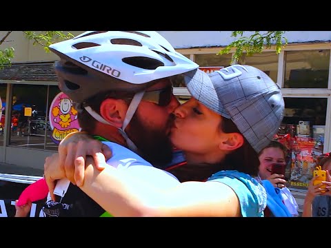 100 MILE BIKE RACE KISS!