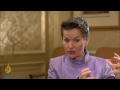 The UN's climate chief discusses the state of the climate change debate.