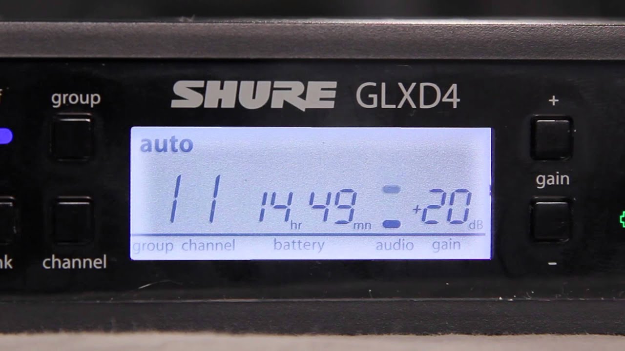 How To Adjust the Gain on a Shure GLX-D Digital Wireless System