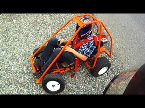gokart - My friend was in town, so we decided to test out some modifications to my go-kart! 1: Lowered seat (continued...) 2: 5-Point safety harness 3: Front suspensi...