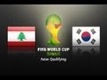 Lebanon vs Korea Republic: 2014 FIFA World Cup Asian Qualifiers (Round 3, Match Day 5)
