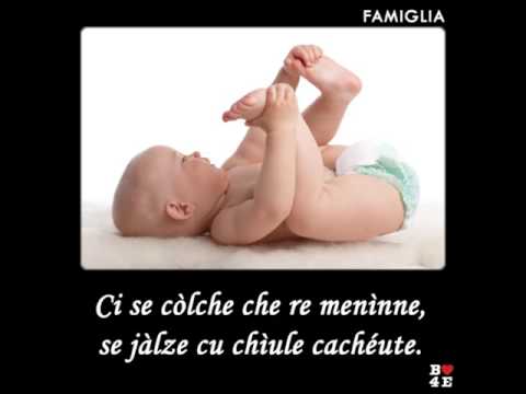 CI SE CÒLCHE CHE RE MENÌNNE, SE JÀLZE CU CHÌULE CACHÉUTE