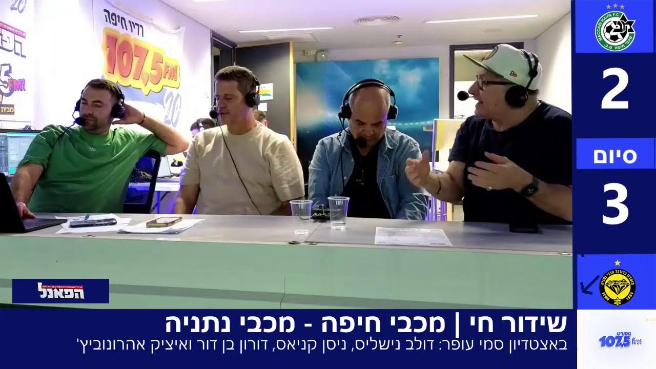 שידור חי | מכבי חיפה – מכבי נתניה 17.10.25