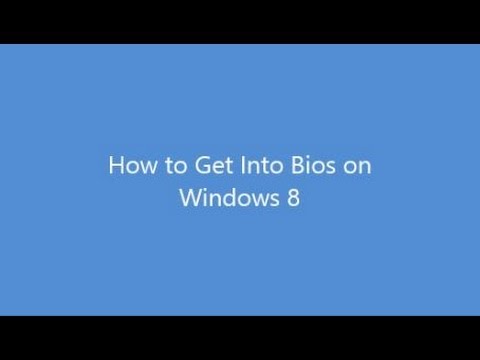 how to open bios in windows 8.1