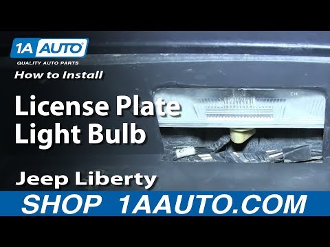 How To Install Replace License Plate Light Bulb 2002-07 Jeep Liberty