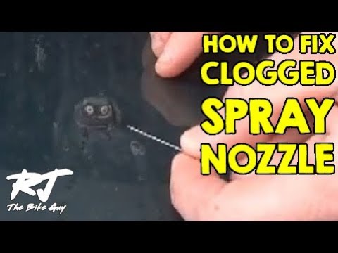 how to unclog spray caps