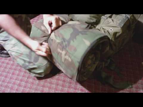 how to fasten army kit bag