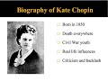 kate chopin short biography kate chopin short biography