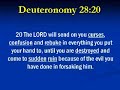 Curses and Blessings - Deuteronomy 28 - Part One of Three