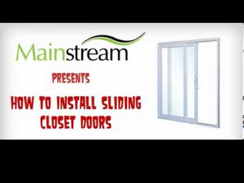 how to attach sliding closet door
