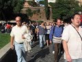 Rome: tourist crowd