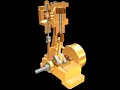 Motor de vapor monocilindrico de distribución por corredera Motor de vapor monocilindrico de distribución por corredera