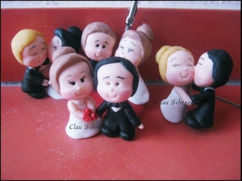 Lembrancinhas para casamento - Biscuit / Porcelana Fria by Clau Schroeder