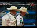 Tulsa: J.W. Hart takes a \"bodacious\" type hit from the bull Hustler in round 3