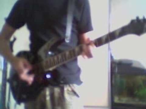 me playing 8th commandment by sonata arctica on guitar screen 1