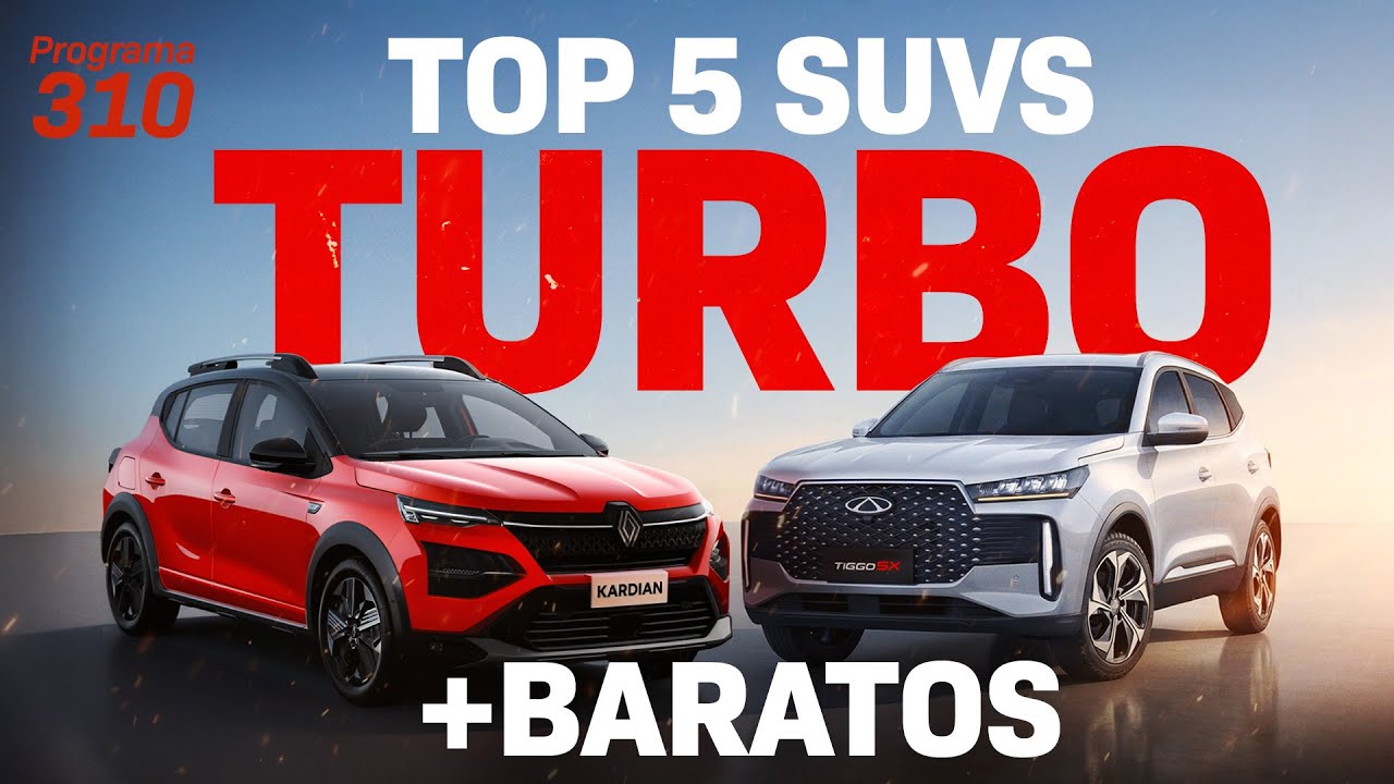 Os SUVs TURBO mais baratos do Brasil em 2026!