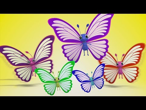 Schmetterlings-Finger-Familie | Kinderreim für Kinder | Deutsch Kinderlied | Butterfly Finger Family