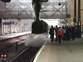 Steam Train Leaving Edinburgh Waverley