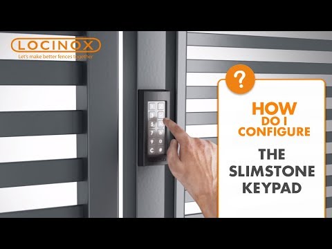 SlimStone keypad - Locinox Configuration Video