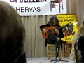 Moraito haciendo un solo de guitarra, impresionante, durante su actuación junto a José Mercé el 23 de diciembre de 2007 en la Peña la Bulería de Hervás, en Baños de Montemayor.