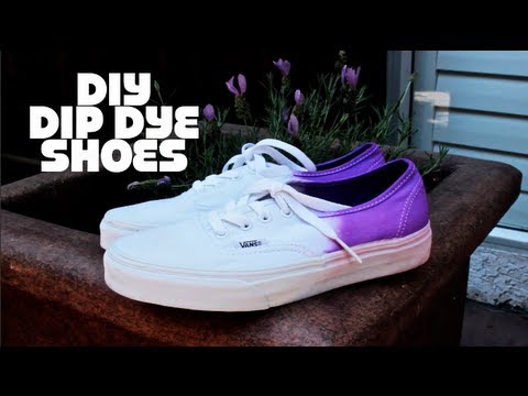 how to dye dyeable shoes