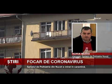 Focar de coronavirus, în Spitalul de Psihiatrie Nucet