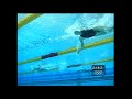 laure manaudou's stroke from underwater in the 800m free final at the 2004 olympics (the leading swimmer).