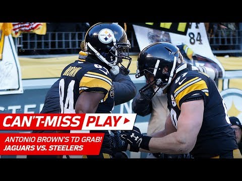 Video: Big Ben's TD Strike to Antonio Brown Cuts Jags Lead! | Can't-Miss Play | NFL Divisional Round HLs