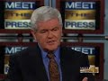 Newt Gingrich on Meet the Press pt. 1