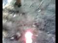 burning tennis ball