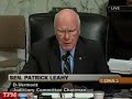 Leahy to McConnell: Stop \ Leahy to McConnell: Stop \