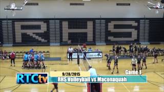 Rochester High School Volleyball vs Maconaquah