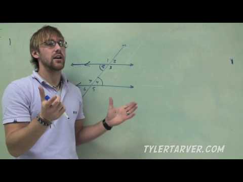 how to prove lines are parallel using angles