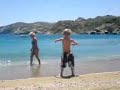 The beach of Agia Pelagia The beach of Agia Pelagia