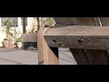 Red Mason Bee, Osmia Rufa, Rosse Metselbij; a pair building nest in wooden garden chair Red Mason Bee, Osmia Rufa, Rosse Metselbij; a pair building nest in wooden garden chair